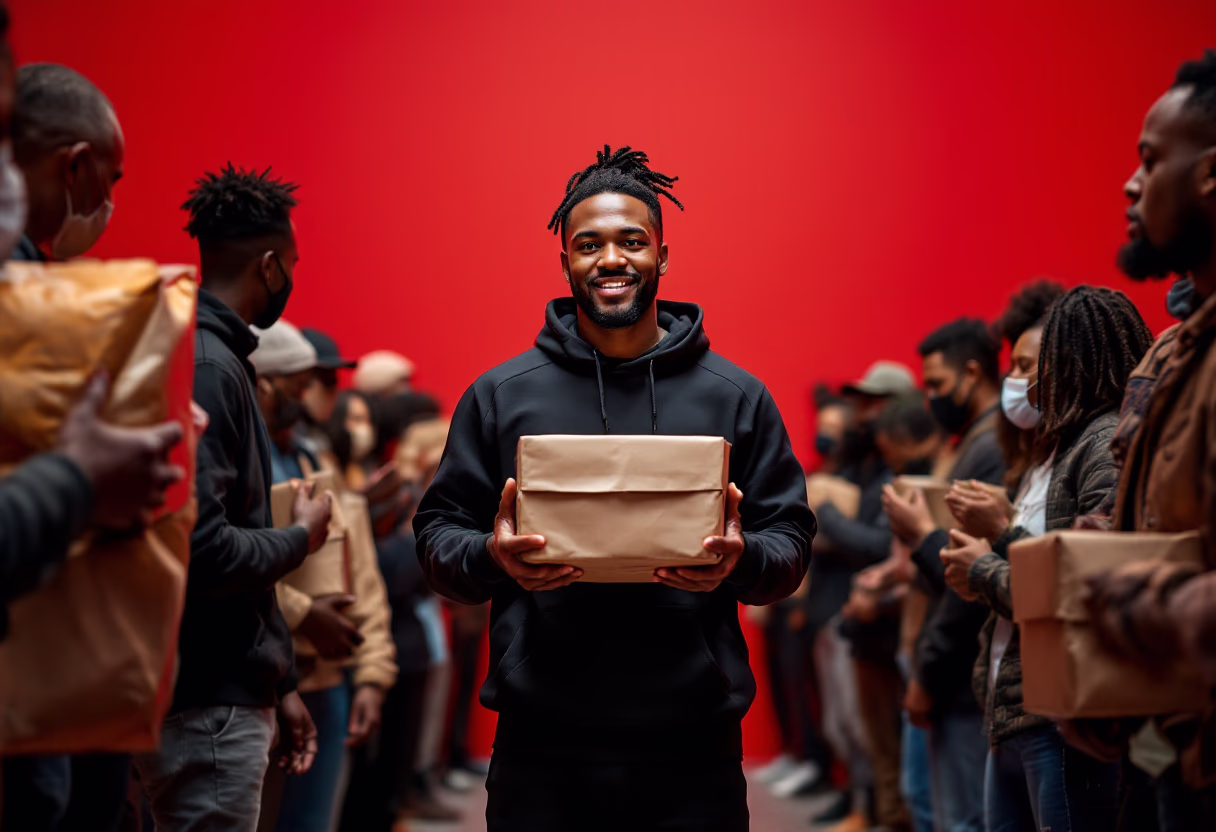 image of food distribution in underprivileged communities